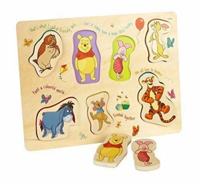 Disney Winnie The Pooh Children's Wooden Puzzle Tray RRP 15.99 CLEARANCE XL 9.99